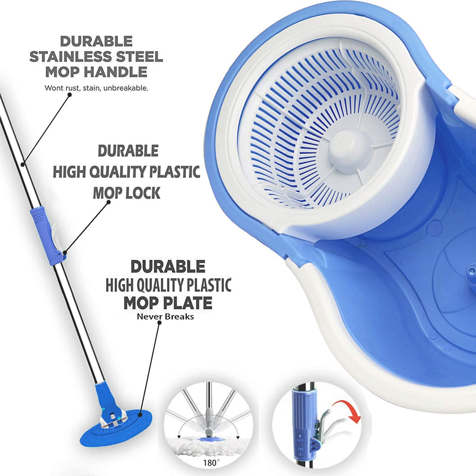 360 Spin Mop Easy Wash Magic Mop, Spin Easy mop - halfrate.in