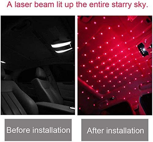 Ekdant® USB Atmosphere Ambient Star Light car Interior Lights LED Decorative Box car roof Full Star Projection Laser car Interior - halfrate.in