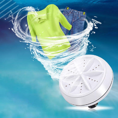 Mini Washing Machine Portable Personal Rotating Ultrasonic Turbine Washer Adjustable