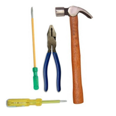 Saleshop365® Home Combo - Hammer + Combination Plier + Screw driver + Line Tester - halfrate.in
