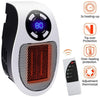 Plug in Wall Heater 500w Mini Electric Space Portable Digital Personal Heater-Wall Outlet Electric Space Heater as Seen on TV with Adjustable Thermostat and Timer and Led Display