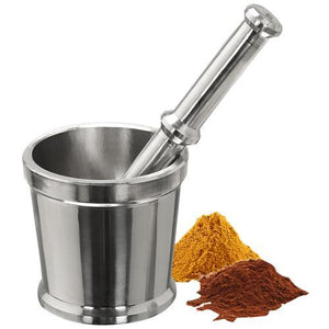 Khalbatta Okhli Masher, Mortar and Pestle Set  Size 2 - Mash Hard Spices easily - halfrate.in
