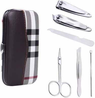 Ratehalf® Premium Manicure / Pedicure Kit 6 in 1 with Leatherette Case - halfrate.in