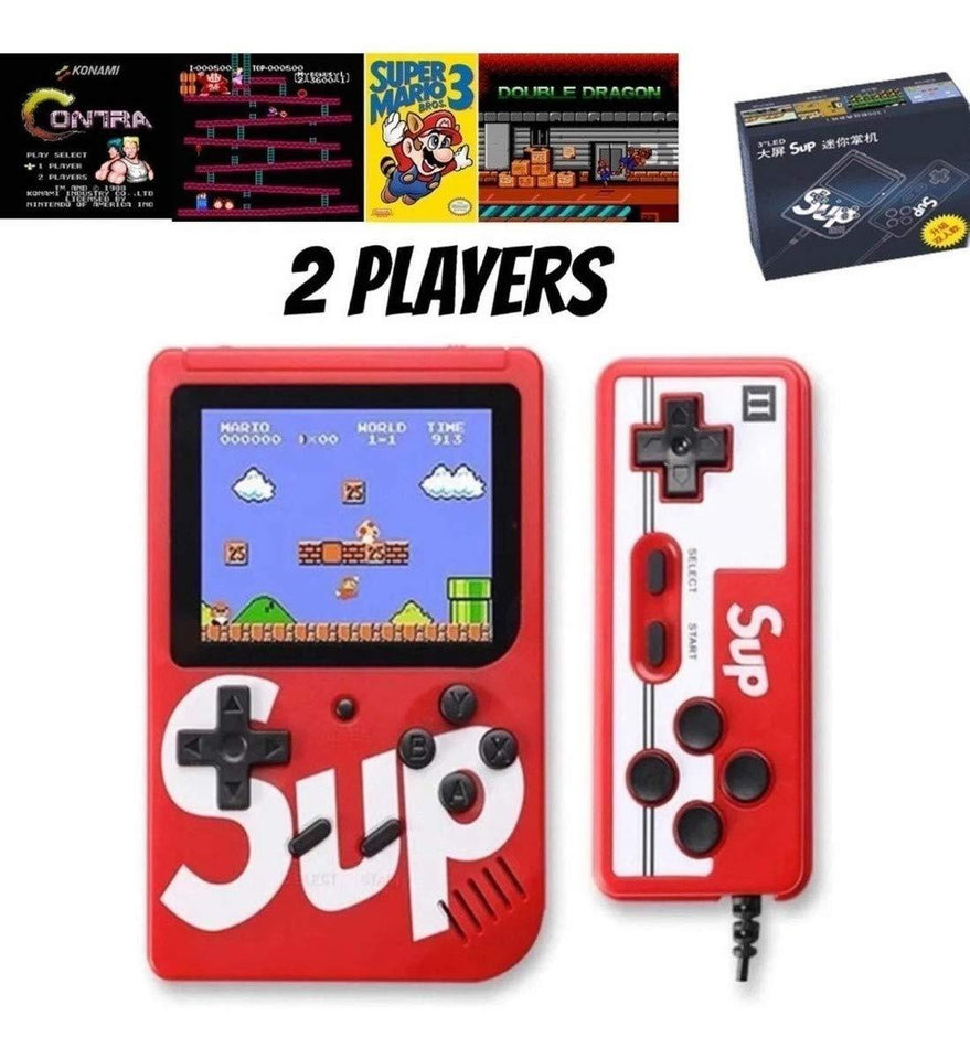 Ekdant® Sup 2 Player Video Game with Rechargeable Battery Handheld Console Colorful LCD Screen Portable Game with Remote Control with 400 in 1 Games - halfrate.in