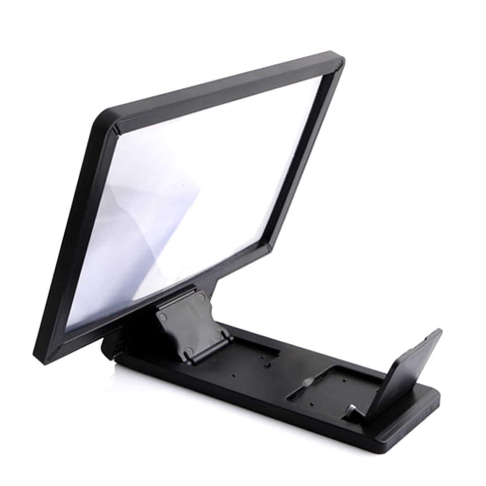 Ekdant® Mobile Phone 3D Screen Magnifier Enlarger Video Screen Amplifier Screen Enlarged Foldable Stand Holder Expander Compatible with All Smartphone - halfrate.in