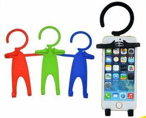 Ekdant® Hug-me Human shape Flexible Mobile Stand Phone Charging Holder Hanger Hanging Mobile Holder Car Stand Key Holder - halfrate.in