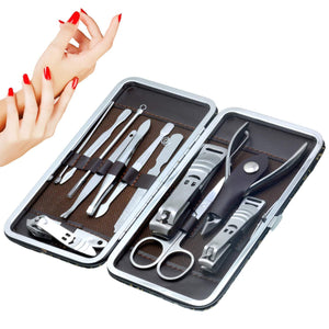 Ratehalf® Premium Manicure Kit 12 in 1 with Leatherette Case - halfrate.in