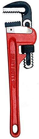 Saleshop365® Heavy-Duty Straight Single sided adjustable Pipe Wrench - 10 inches - halfrate.in