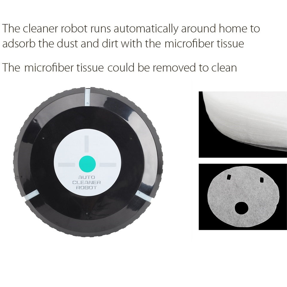Auto Cleaner Robot Microfiber Smart Robotic Mop Dust Cleaner Automatically Household Cleaning Tool Floor Corners