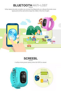 Kids Smart Watch,Q50 Wrist Watch with Anti-Lost GPS Tracker SOS Call Location Finder SIM Card Slot Remote Monitor Pedometer Smart Watch for Kids - halfrate.in