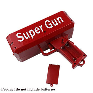 Cash Gun Red/Cash Cannon Rain Money Gun Stress Reducer Anti-Anxiety Toy Christmas Gift Toys for Chilidren & Adults Fun Toy