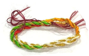 Handmade Peacock Style Rakhi Raksha bandhan Rakhi & Silk Thread - Beautiful Rakhi RK17