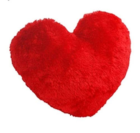 Heart Shaped Super Soft Toy for Love Gift 11 x 9 Inches Red